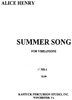 Henry, Alice: Summer Song for Vibraphone