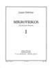 Delecluse, Jacques: Mikrotrikos pour percussions Bd.1