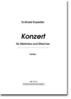 Kopetzki, Eckhard: Konzert für Marimba und Streicher - Taschenpartitur