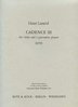 Lazarof, Henri: Cadence III für Violine und 2 Percussion
