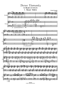 Kopetzki, Eckhard: Three Elements for Marimba and Orch. (Piano)