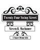 Machamer, Steven R.: Twenty-Four Swing Street