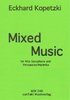 Kopetzki, Eckhard: Mixed Music for Alto Saxophone and Percussion/Marimba (1 Spieler)