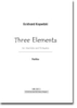 Kopetzki, Eckhard: Three Elements for Marimba and Orch. - Partitur