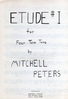 Peters, Mitchell: Etude #1 for 4 Toms