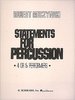 Muczynski, Robert: Statements for Percussion (4 or 5 Performers)