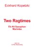 Kopetzki, Eckhard: Two Ragtimes for Es-Alt-Sax and Marimba