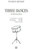 Benson, Warren: Three Dances