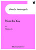 Santangelo, Claudio: Music for you for Marimba Solo