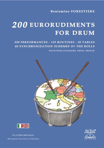 Forestiere, Beniamino: 200 Eurorudiments for Drum