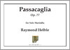 Helble, Raymond: Passacaglia op. 77 for Solo Marimba