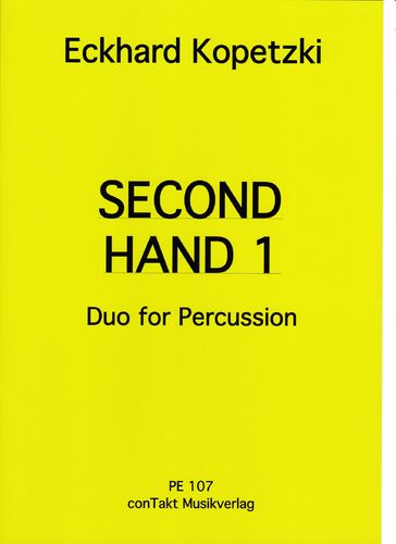 Kopetzki, Eckhard: Second Hand 1 - Duo for Percussion